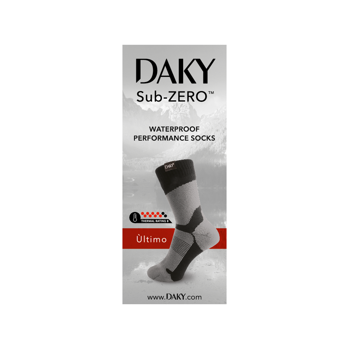 DAKY ULTIMO SUB-ZERO - WUDU (MASAH) COMPLIANT & WATERPROOF SOCKS (ORIGINAL)