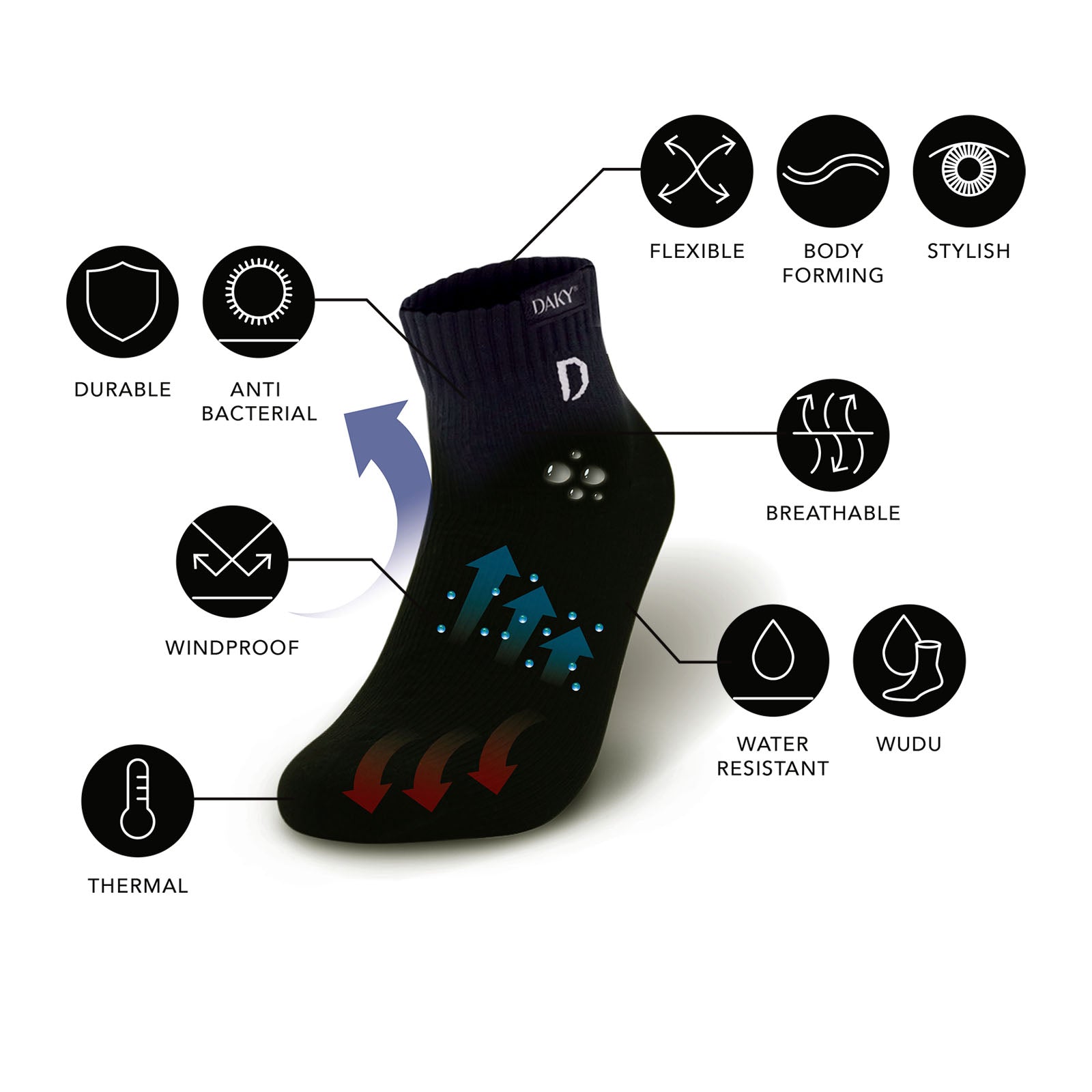 Phantom Y - Waterproof Socks - DAKY